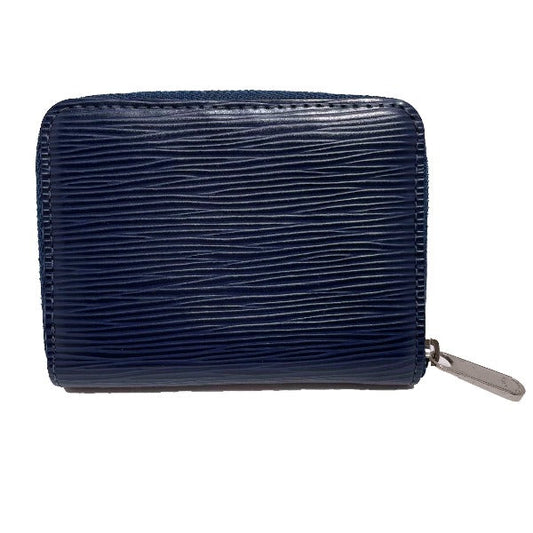 LOUIS VUITTON Coin case M60438 Epi Leather Navy blue Zip around purse Epi mens Used