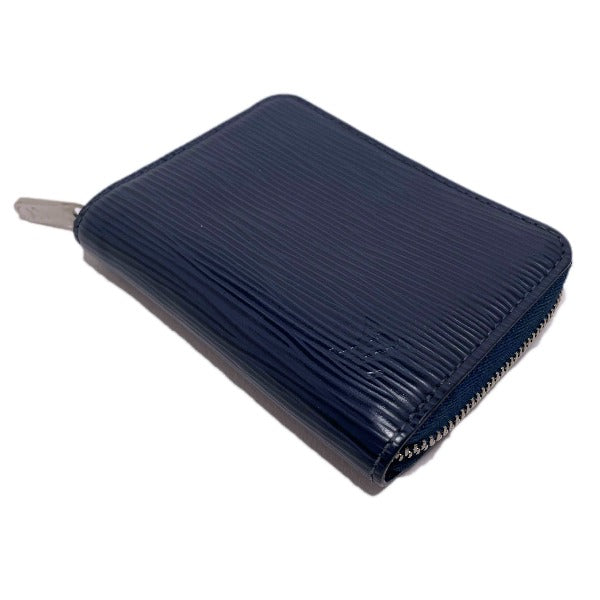 LOUIS VUITTON Coin case M60438 Epi Leather Navy blue Zip around purse Epi mens Used