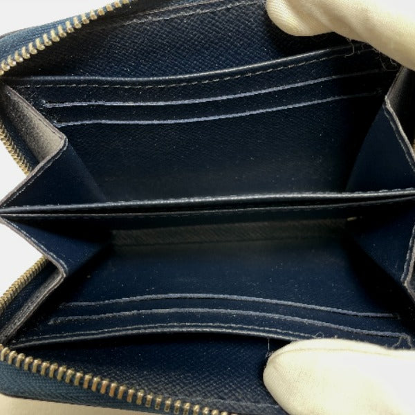 LOUIS VUITTON Coin case M60438 Epi Leather Navy blue Zip around purse Epi mens Used