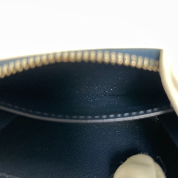 LOUIS VUITTON Coin case M60438 Epi Leather Navy blue Zip around purse Epi mens Used
