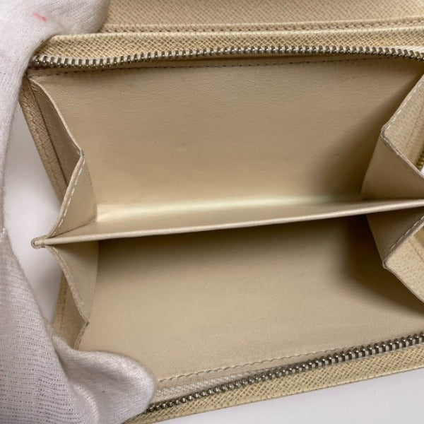 LOUIS VUITTON Bifold Wallet N61744 Damier Azur canvas, leather white Tresol