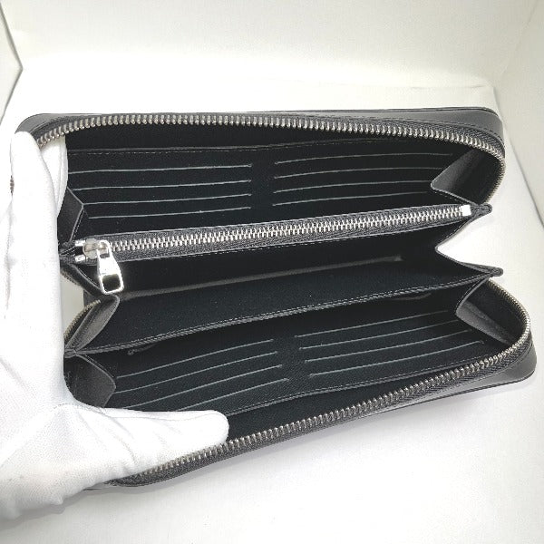 LOUIS VUITTON business bag N41503 Damier Grafitto Canvas Graphite Long Wallet Purse Damier Grafitte Zippy XL mens Used