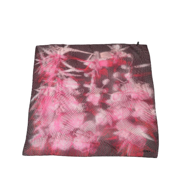 GUCCI scarf silk Pink x Black 100% silk scarf Dot Women Used