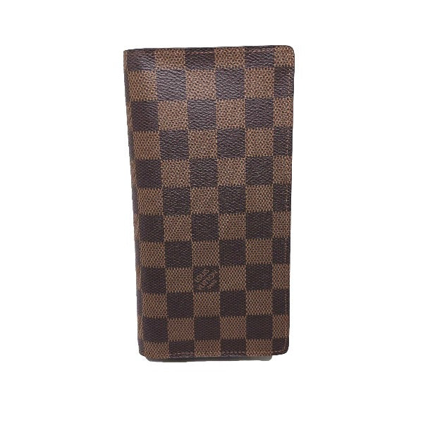 LOUIS VUITTON Bifold Wallet N60017 Damier canvas Brown Wallet with card pocket Damier Portefeuille Blaza mens(Unisex) Used