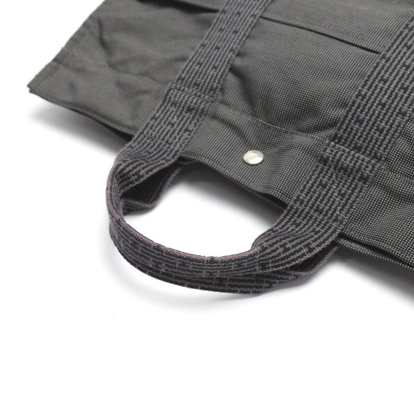 HERMES Tote Bag canvas gray MM Her Line unisex(Unisex) Used