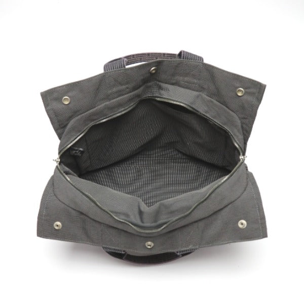 HERMES Tote Bag canvas gray MM Her Line unisex(Unisex) Used