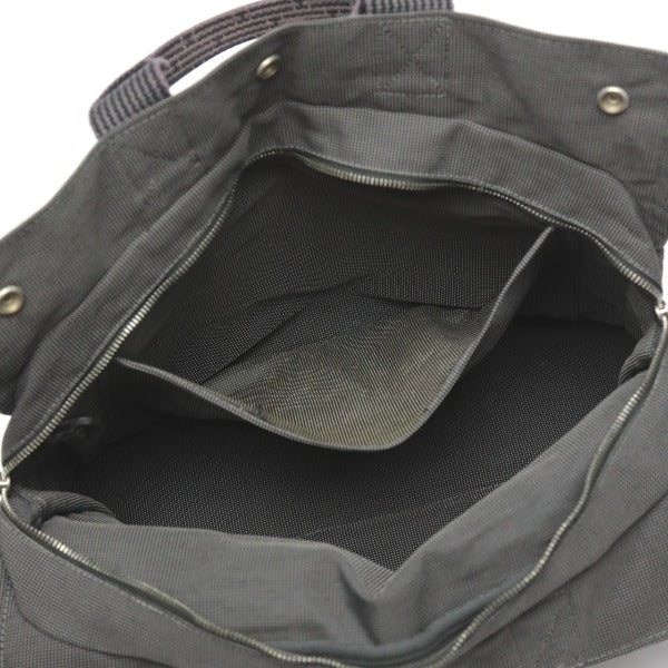 HERMES Tote Bag canvas gray MM Her Line unisex(Unisex) Used