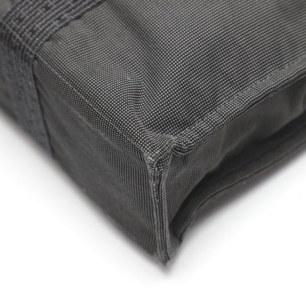 HERMES Tote Bag canvas gray MM Her Line unisex(Unisex) Used