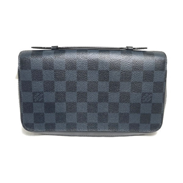 LOUIS VUITTON business bag N41590 Damier canvas cobalt Wallet Damier Cobalt Zippy XL mens Used