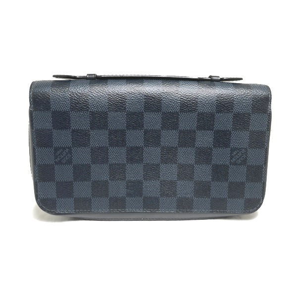 LOUIS VUITTON business bag N41590 Damier canvas cobalt Wallet Damier Cobalt Zippy XL mens Used