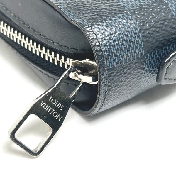 LOUIS VUITTON business bag N41590 Damier canvas cobalt Wallet Damier Cobalt Zippy XL mens Used