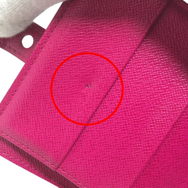 LOUIS VUITTON Bifold Wallet M95188 Monogram Perfo Fuchsia Zip Around Monogram Perfo Two fold wallet Women Used
