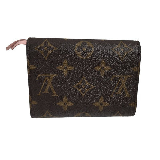 LOUIS VUITTON Coin case M62360 Monogram canvas Rose Valerie Coin purse with Card Case Monogram Portefeuille Victorine Women Used