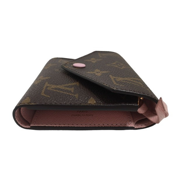 LOUIS VUITTON Coin case M62360 Monogram canvas Rose Valerie Coin purse with Card Case Monogram Portefeuille Victorine Women Used
