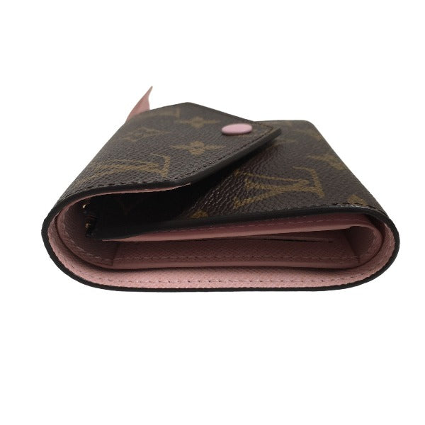 LOUIS VUITTON Coin case M62360 Monogram canvas Rose Valerie Coin purse with Card Case Monogram Portefeuille Victorine Women Used