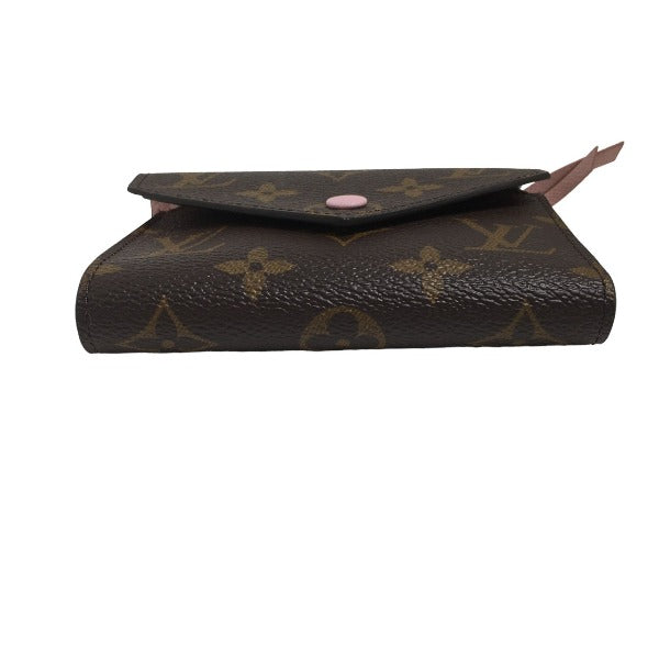 LOUIS VUITTON Coin case M62360 Monogram canvas Rose Valerie Coin purse with Card Case Monogram Portefeuille Victorine Women Used