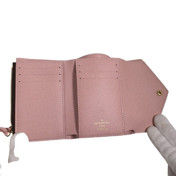 LOUIS VUITTON Coin case M62360 Monogram canvas Rose Valerie Coin purse with Card Case Monogram Portefeuille Victorine Women Used