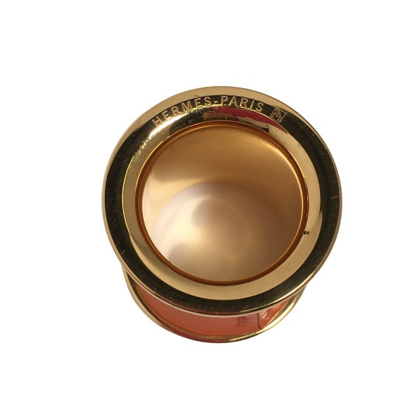 HERMES Scarf ring Other Orange 20.5 Accessories Swift x Gold Plated unisex(Unisex) Used