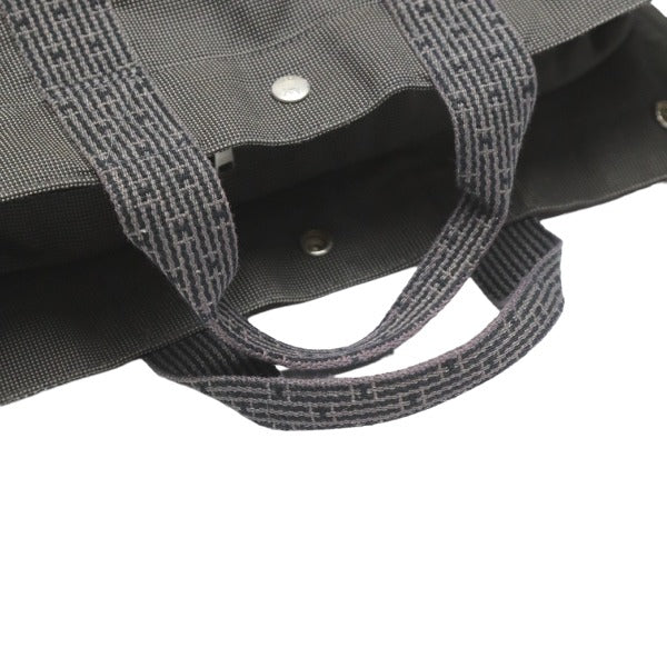 HERMES Tote Bag canvas gray Tote Bag Business bag Her LineTote MM unisex(Unisex) Used
