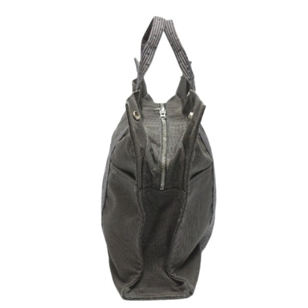HERMES Tote Bag canvas gray Tote Bag Business bag Her LineTote MM unisex(Unisex) Used