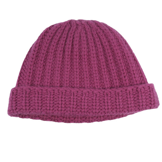 HERMES Knit cap wool pink Women(Unisex) Used