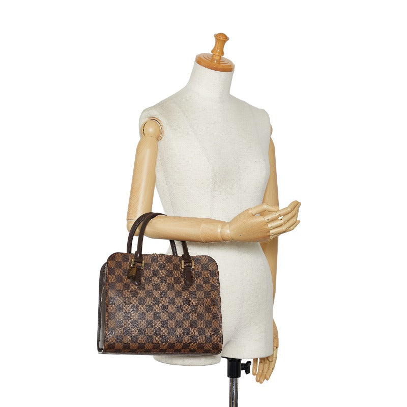 Louis Vuitton Damier Triana Handbag N51155 Brown