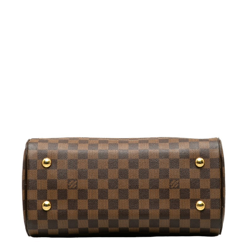 Louis Vuitton Damier Duomo Bag Boston Bag N60008 Brown PVC Leather  Louis Vuitton