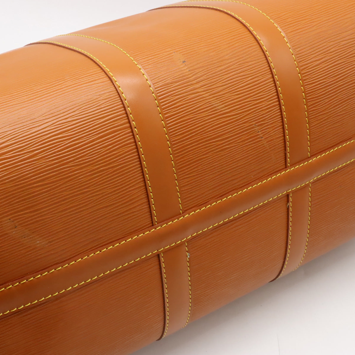 Louis Vuitton Epi Keepall 45 Travel Bag Zipang Gold M42978