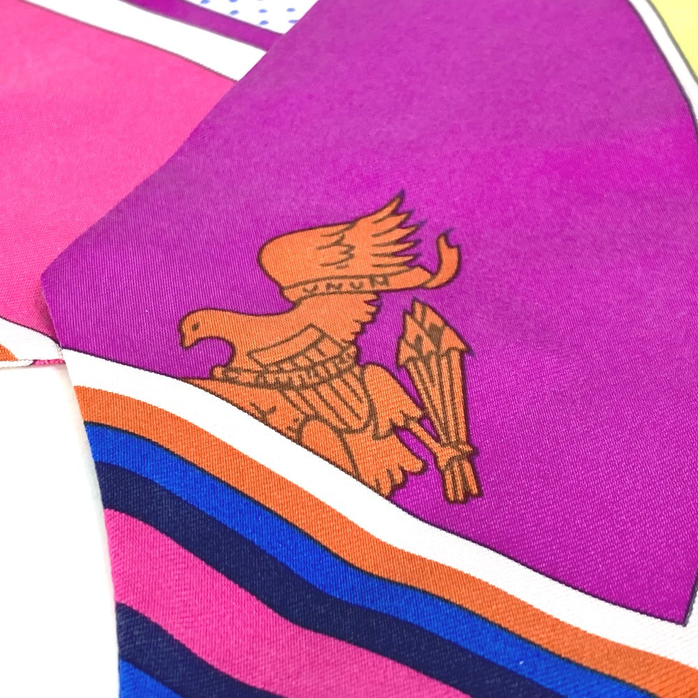 HERMES scarf silk pink Twill up Women Used