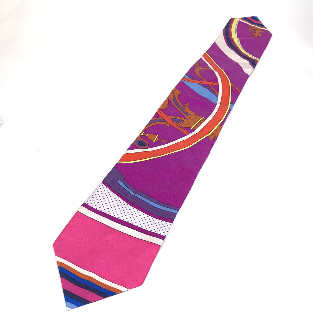 HERMES scarf silk pink Twill up Women Used
