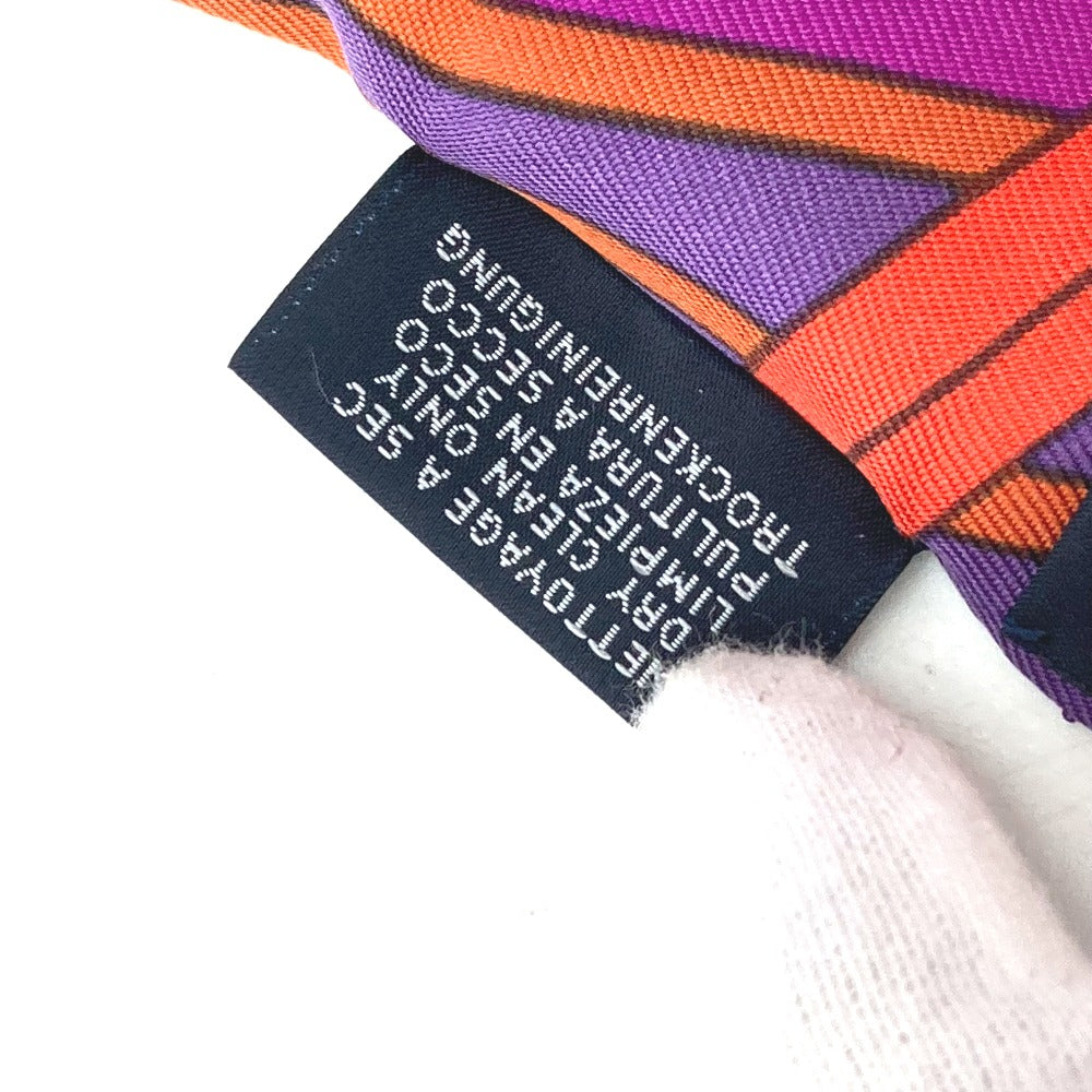 HERMES scarf silk pink Twill up Women Used