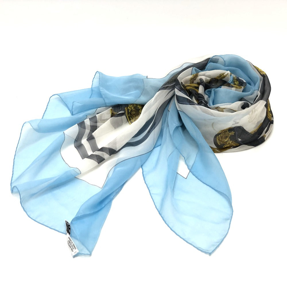 HERMES scarf silk blue Brides de Gala Brides de Gala Women Used