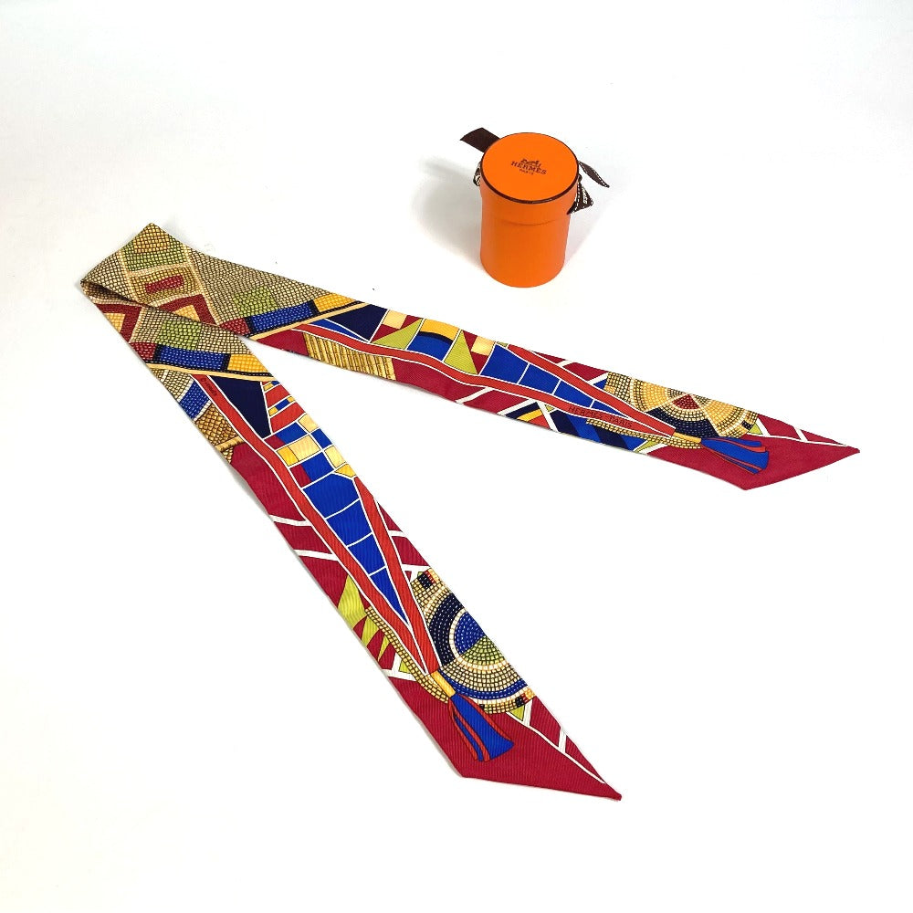 HERMES scarf silk multicolor Overall handle Women Used
