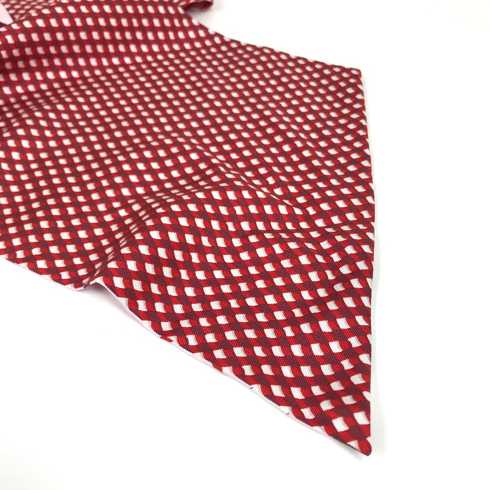 HERMES scarf silk Red bandeau scarf Maxi Twilly Women Used