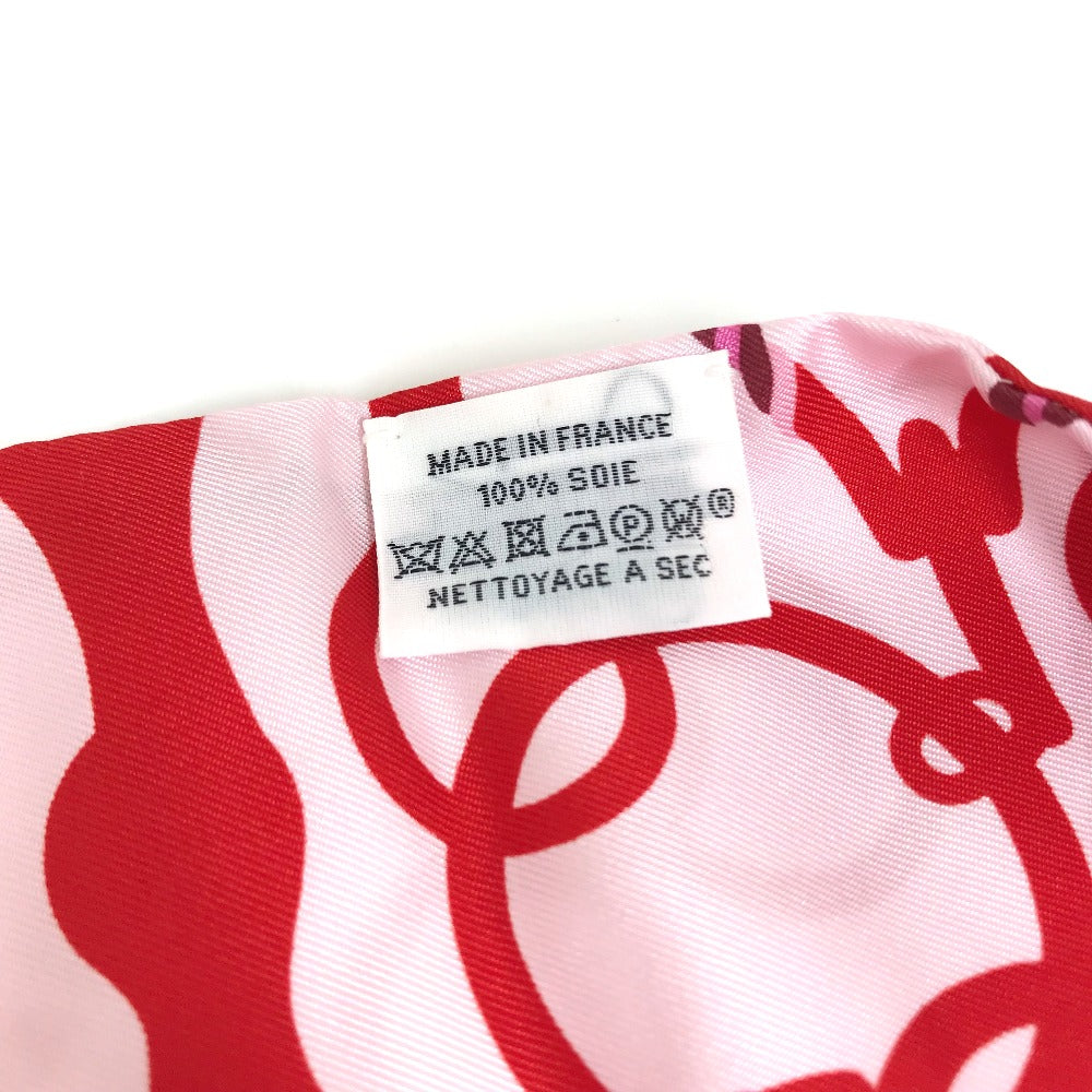 HERMES scarf silk Red bandeau scarf Maxi Twilly Women Used
