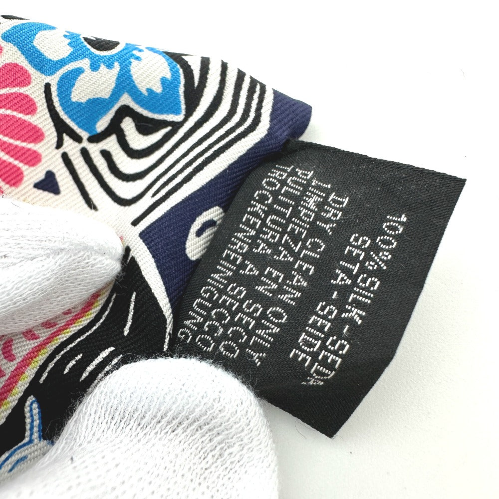 HERMES scarf silk multicolor flour Bingata Bingata Women Used