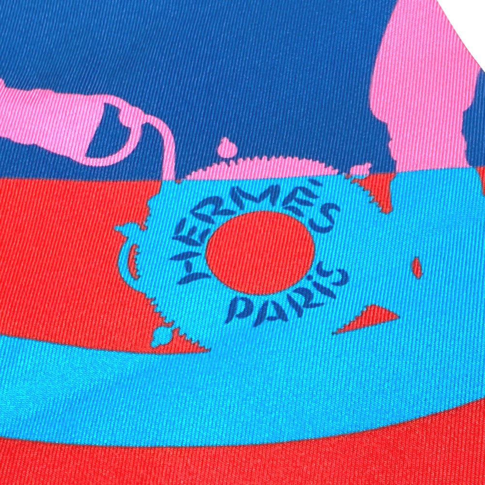 HERMES scarf silk pink Polka dot Maxi Twilly Twilly Women Used