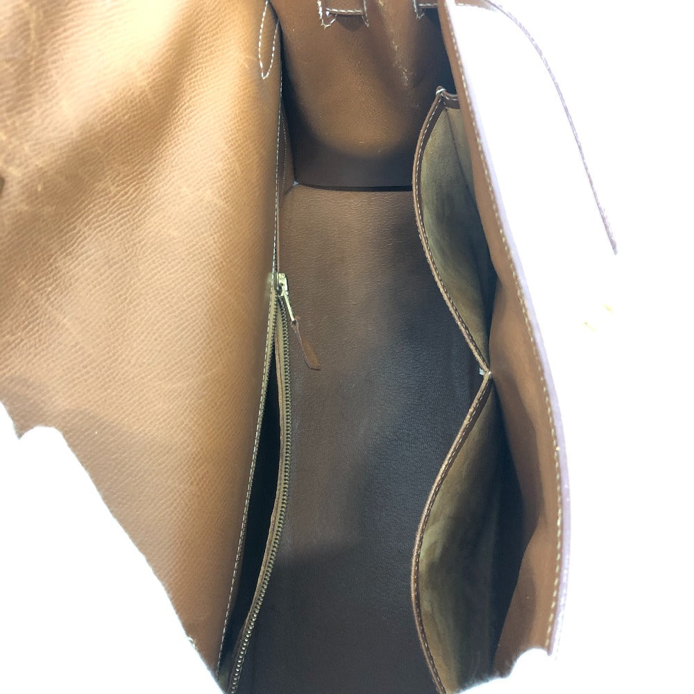 HERMES Handbag Courchevel Brown Kelly 35 Women Used