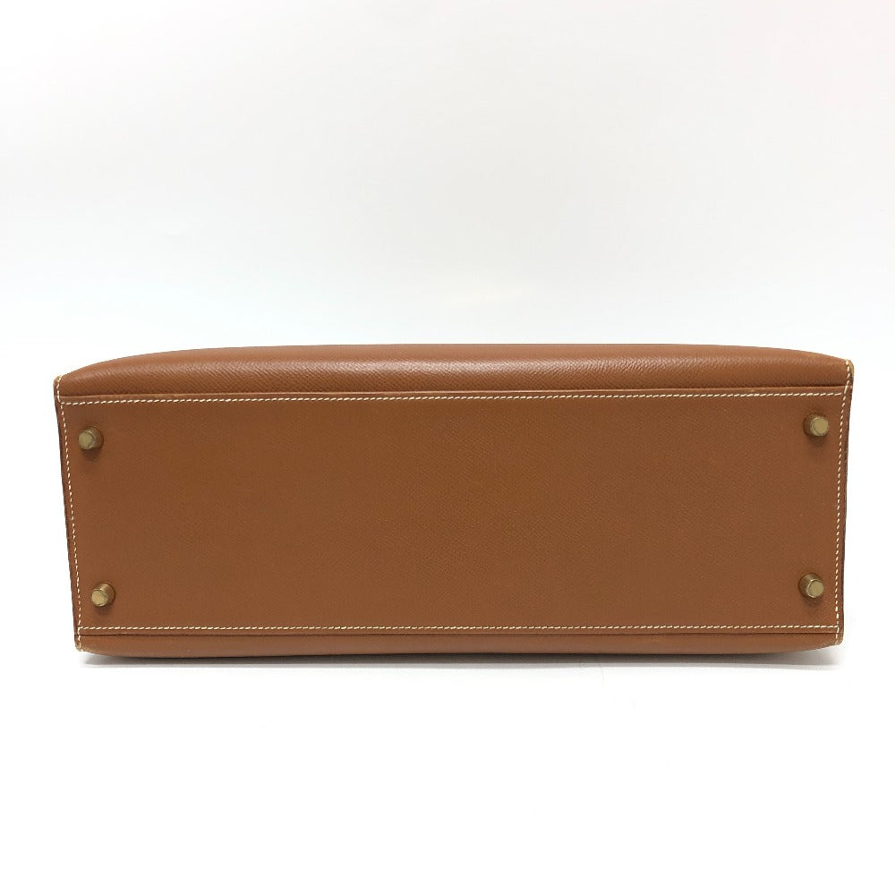 HERMES Handbag Courchevel Brown Kelly 35 Women Used