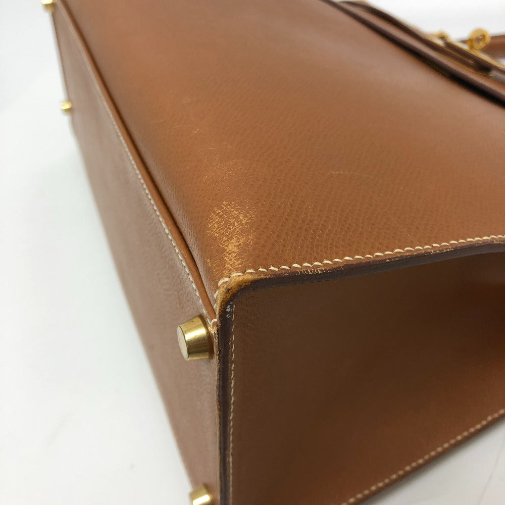 HERMES Handbag Courchevel Brown Kelly 35 Women Used