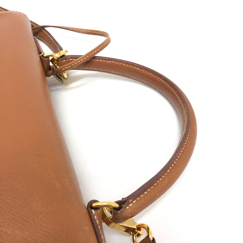 HERMES Handbag Courchevel Brown Kelly 35 Women Used
