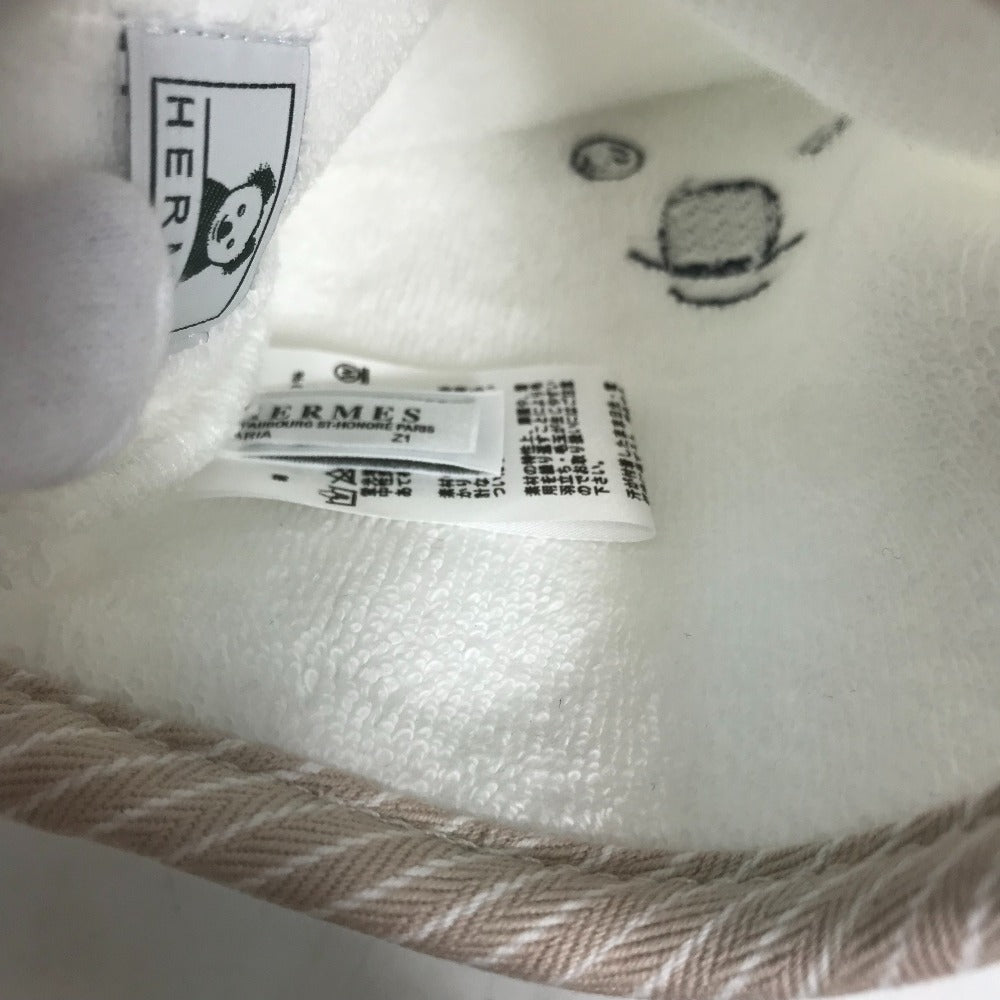 HERMES towel cotton white baby baby Koala washcloth pass-through body mittens