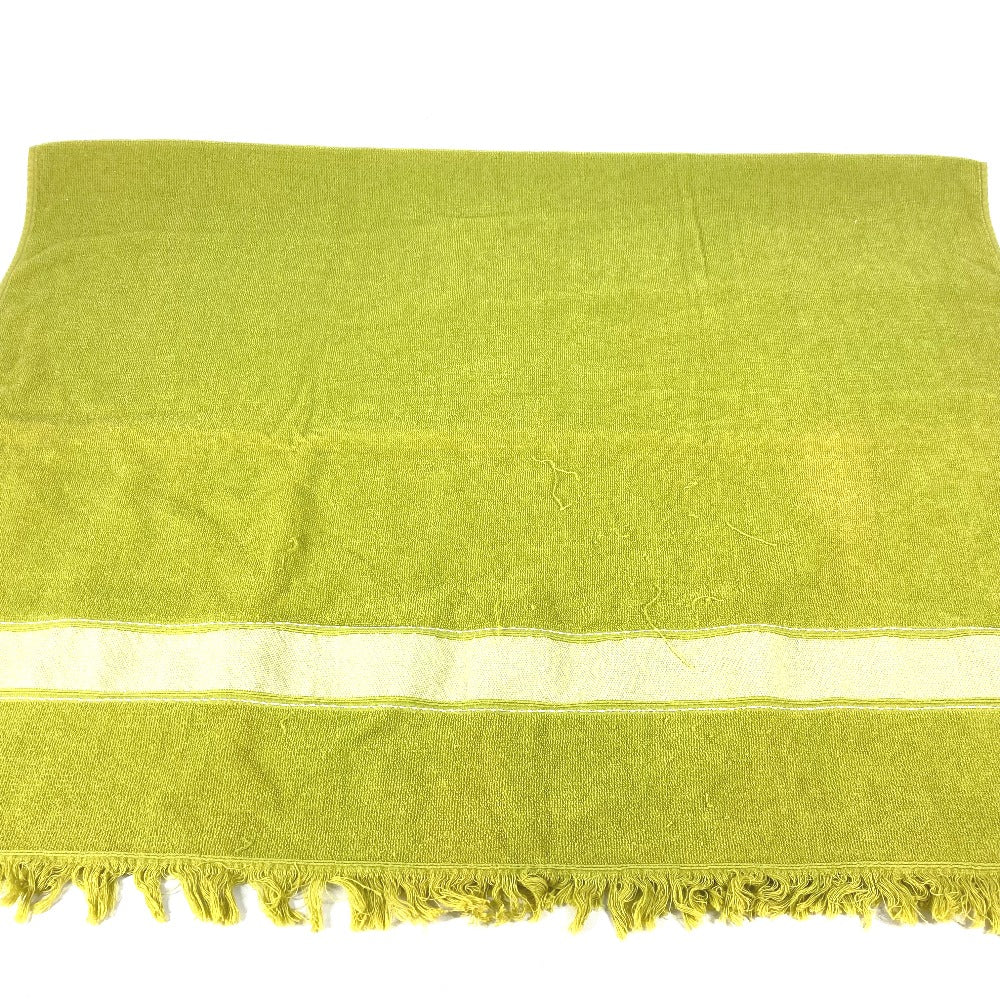 HERMES towel cotton green Bath towel Interior Throw Blanket Sailing Women Used