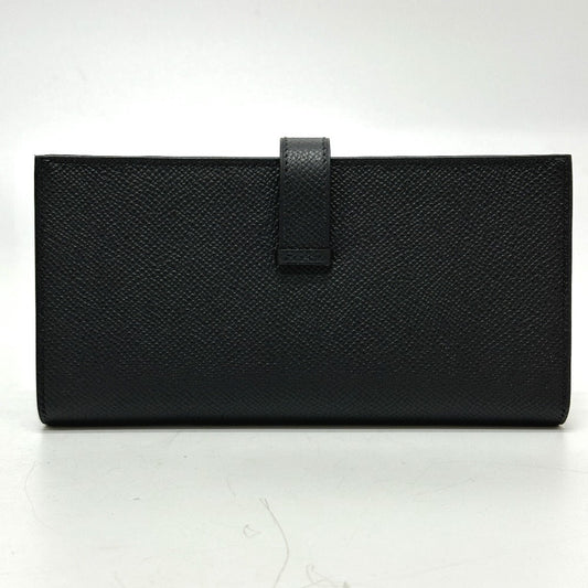 HERMES Long Wallet Purse Epsom black Long wallet Beansufla unisex(Unisex) Used