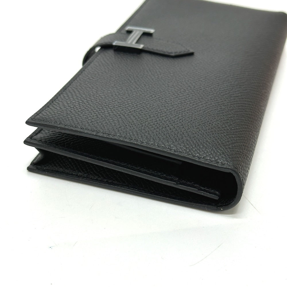 HERMES Long Wallet Purse Epsom black Long wallet Beansufla unisex(Unisex) Used