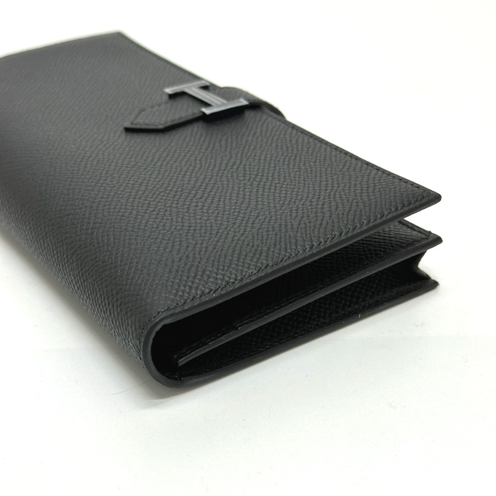HERMES Long Wallet Purse Epsom black Long wallet Beansufla unisex(Unisex) Used