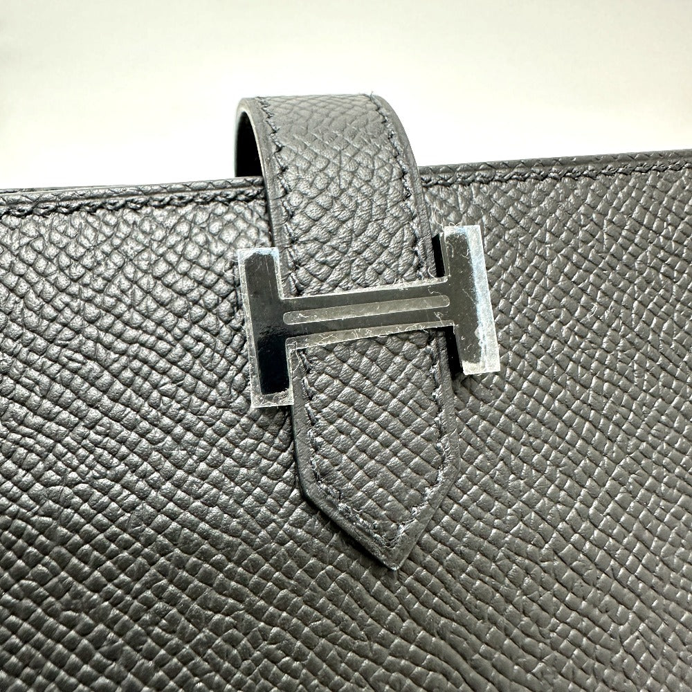 HERMES Long Wallet Purse Epsom black Long wallet Beansufla unisex(Unisex) Used