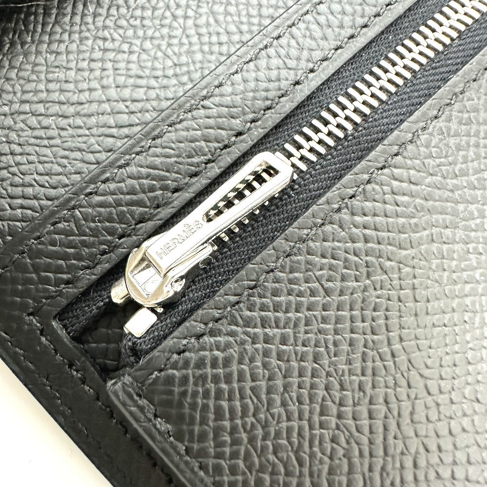 HERMES Long Wallet Purse Epsom black Long wallet Beansufla unisex(Unisex) Used