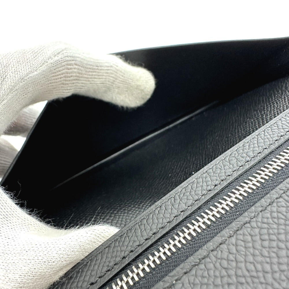 HERMES Long Wallet Purse Epsom black Long wallet Beansufla unisex(Unisex) Used