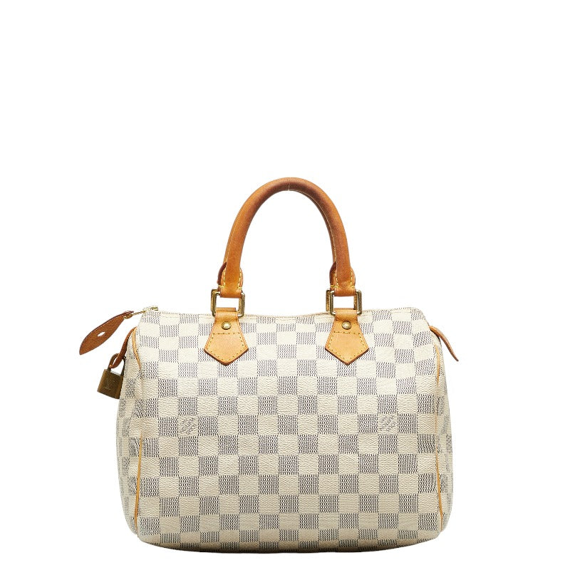 Louis Vuitton Damier Azur Speedy 25 Handbag Mini Boston Bag N4137